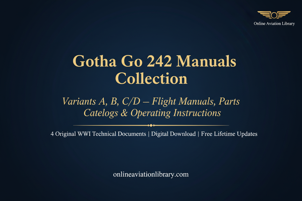 Gotha Go 242 manuals collection promotional banner