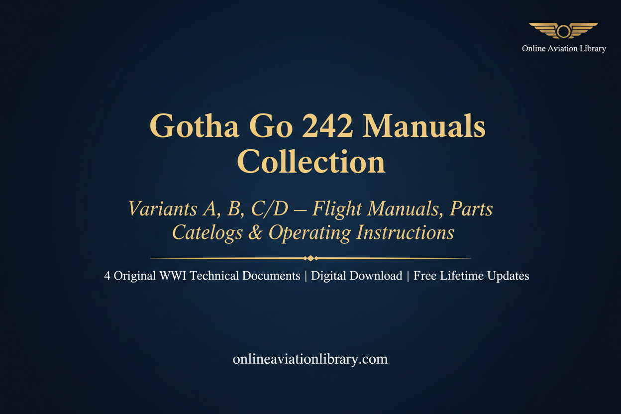 Gotha Go 242 manuals collection promotional banner