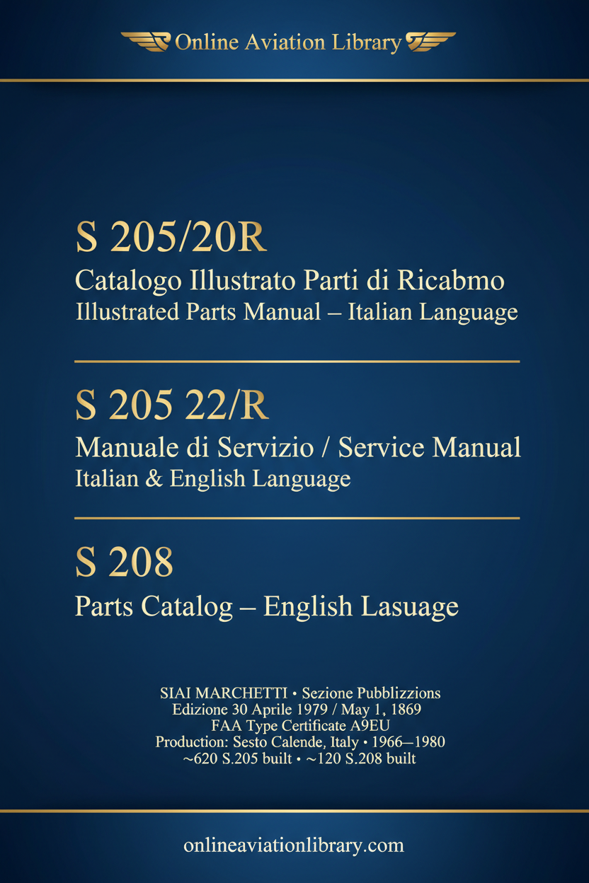 Cover Page — SIAI Marchetti S 205 / S 208 Aircraft Manuals Collection