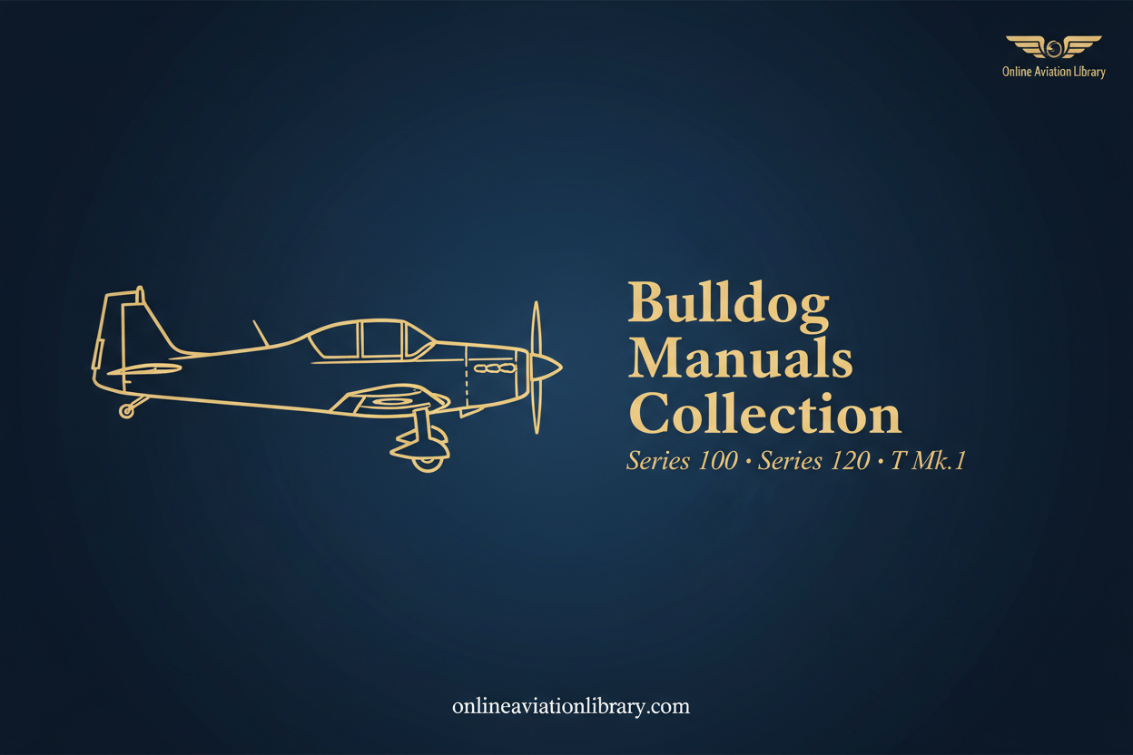 Scottish Aviation Bulldog Series 100 120 T Mk.1 Manuals Collection banner