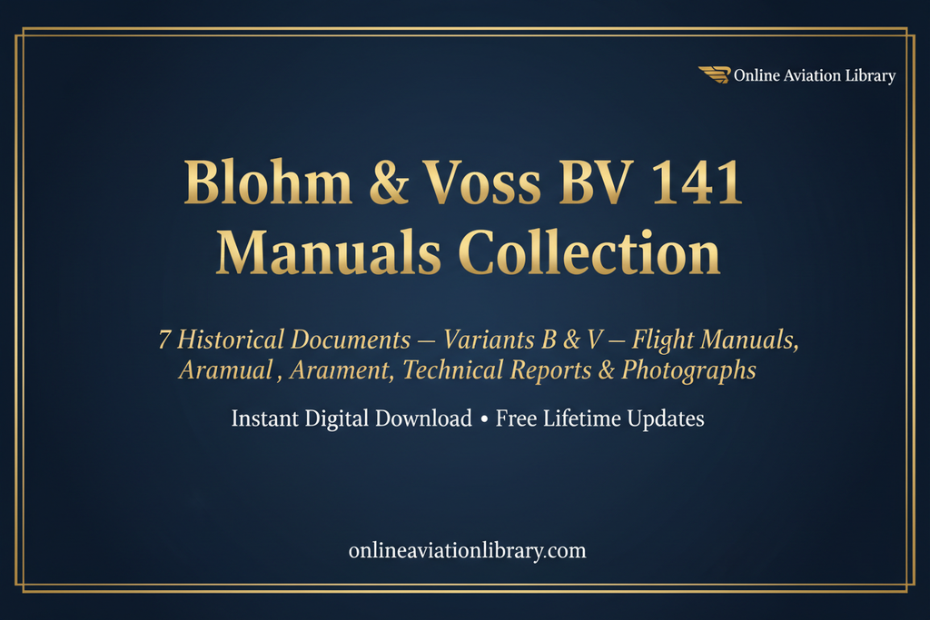 Blohm & Voss BV 141 Manuals Collection promotional banner