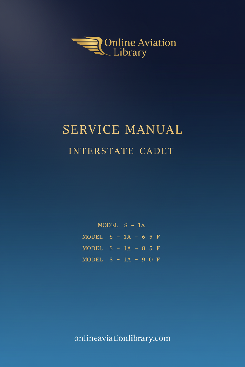 Interstate Cadet Service Manual Standard Cover Page