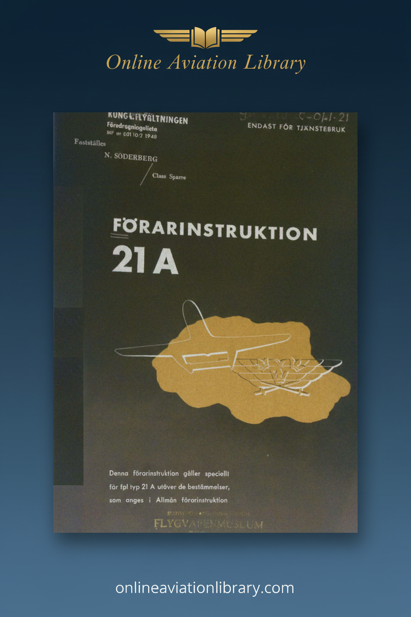 J21A Förarinstruktion Standard Cover Page