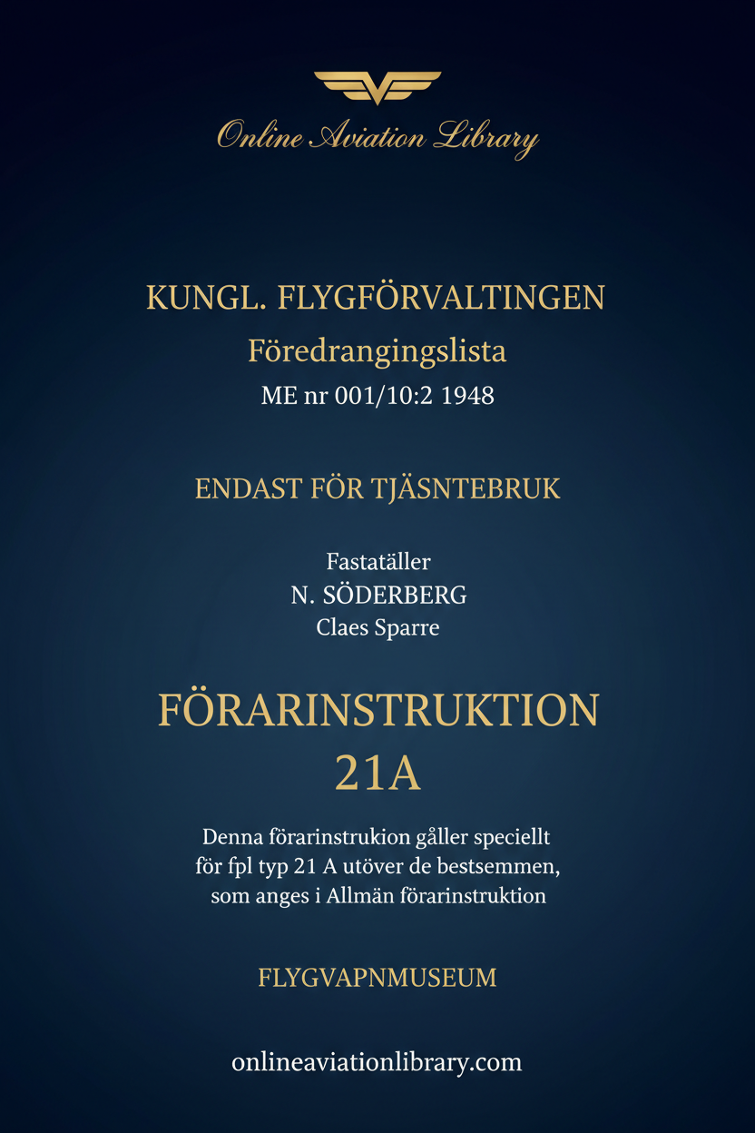 J21A Förarinstruktion Text-Only Standard Cover Page