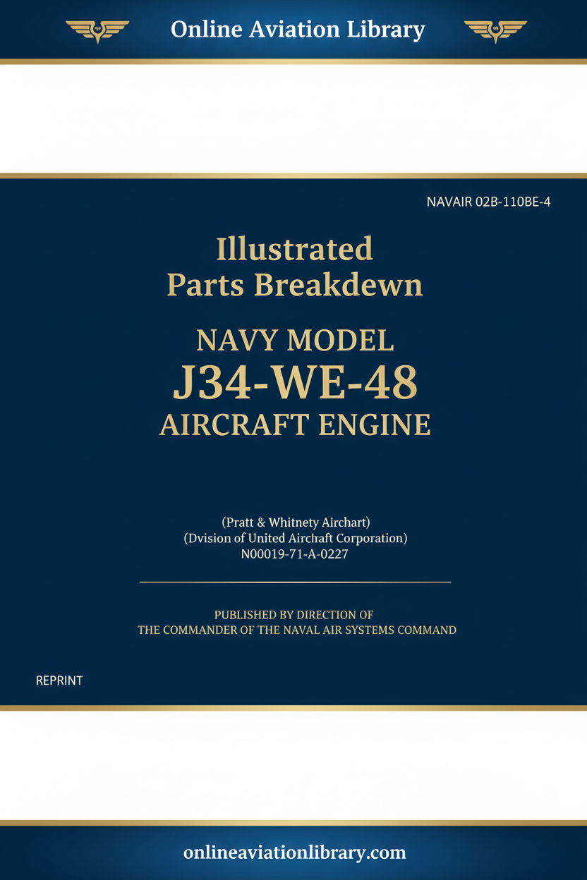 J34-WE-48 Illustrated Parts Breakdown - Cover Page Blue