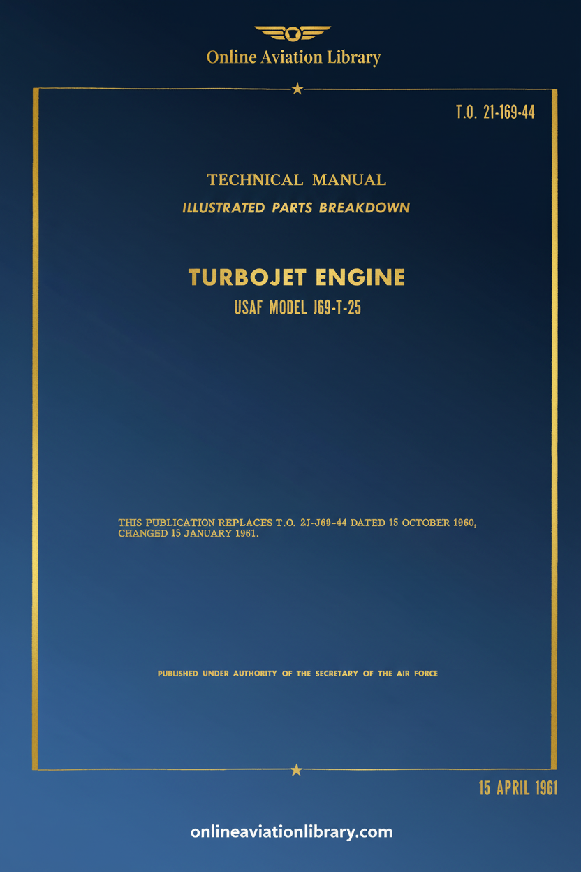 J69-T-25 Technical Manual Cover