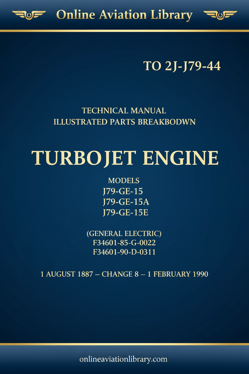 J79-GE-15 Illustrated Parts Breakdown Cover Page