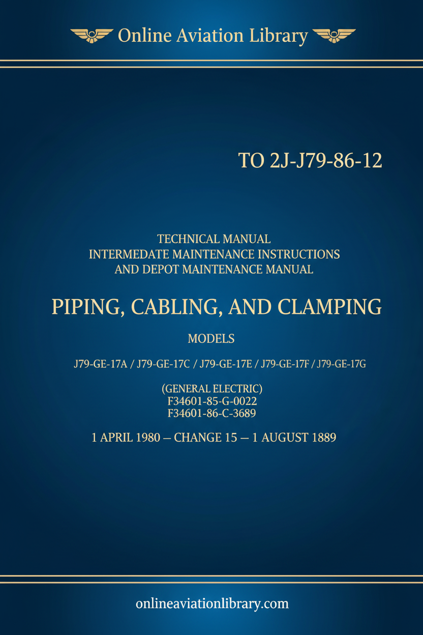 J79-GE-17 Piping Cabling and Clamping Cover Page