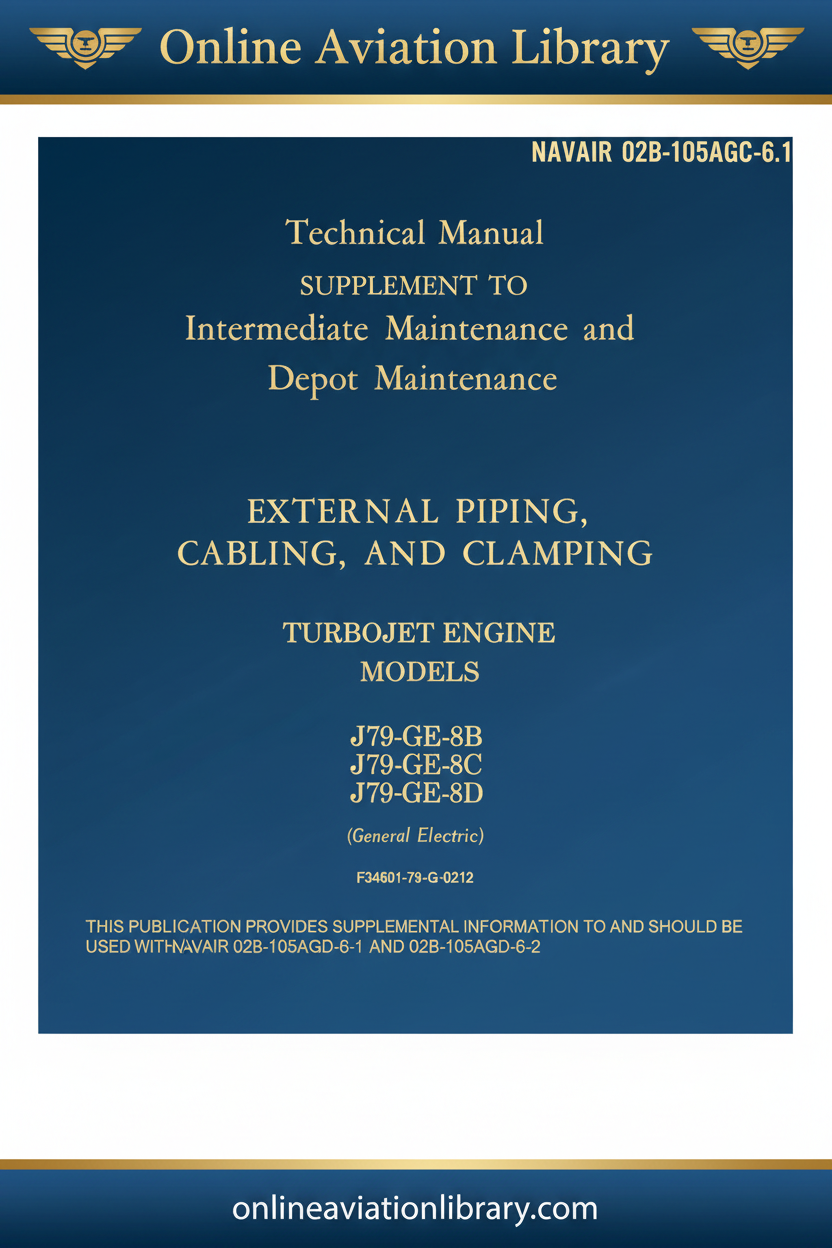 J79-GE-8 External Piping Cabling Clamping - Cover Page 1 Blue