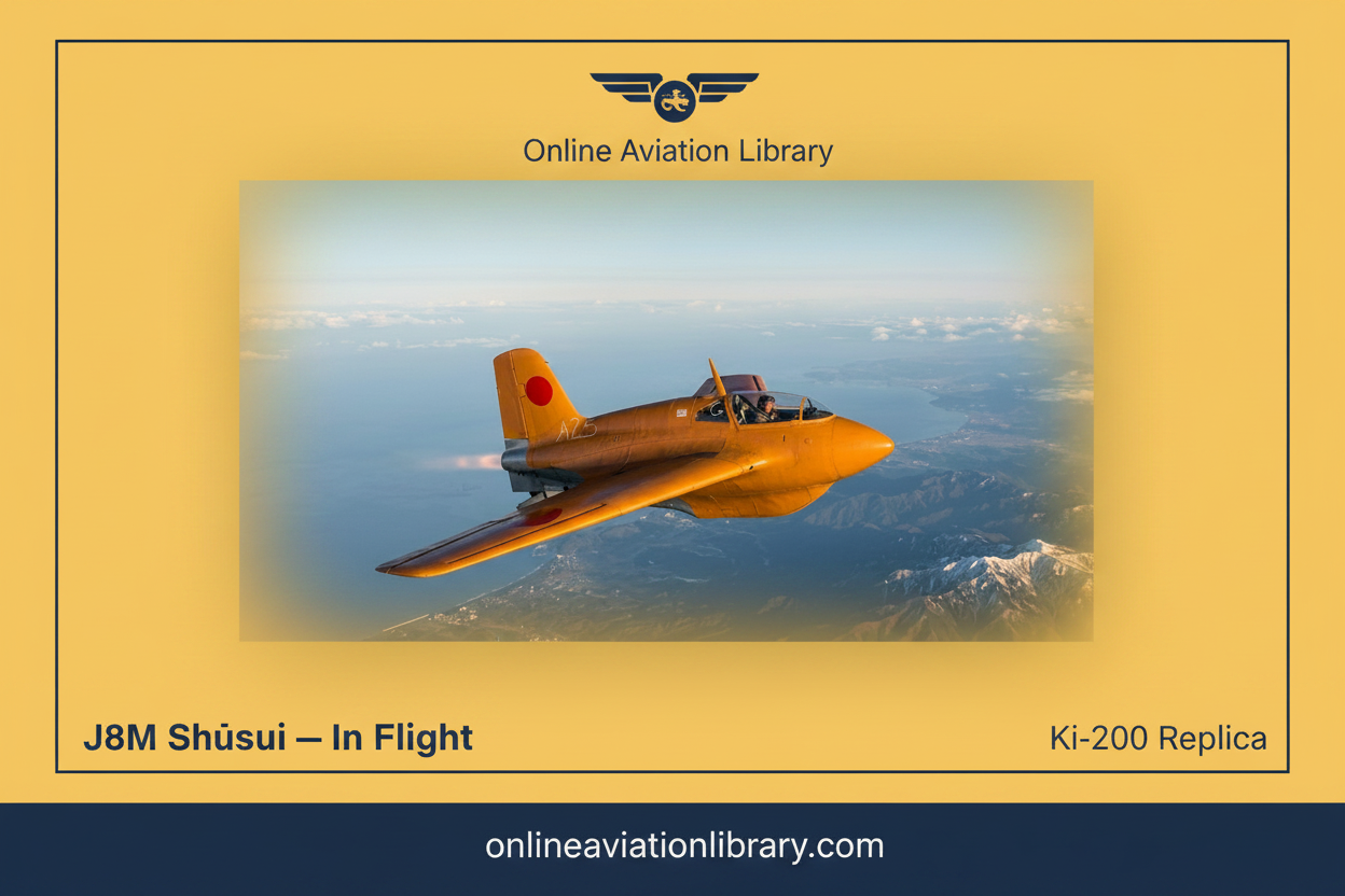 J8M Shūsui — Gold In-Flight Banner