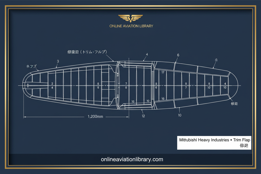 J8M — Trim Flap Blueprint Card