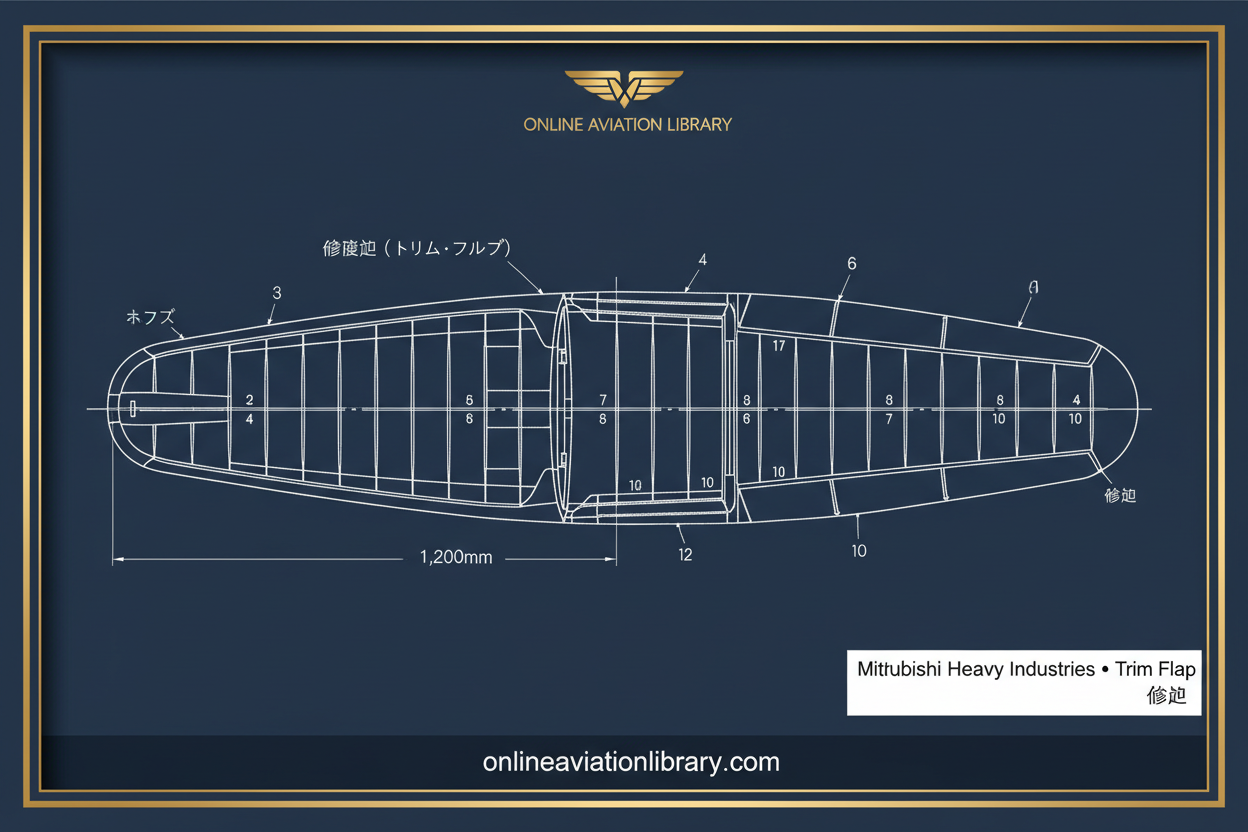 J8M — Trim Flap Blueprint Card