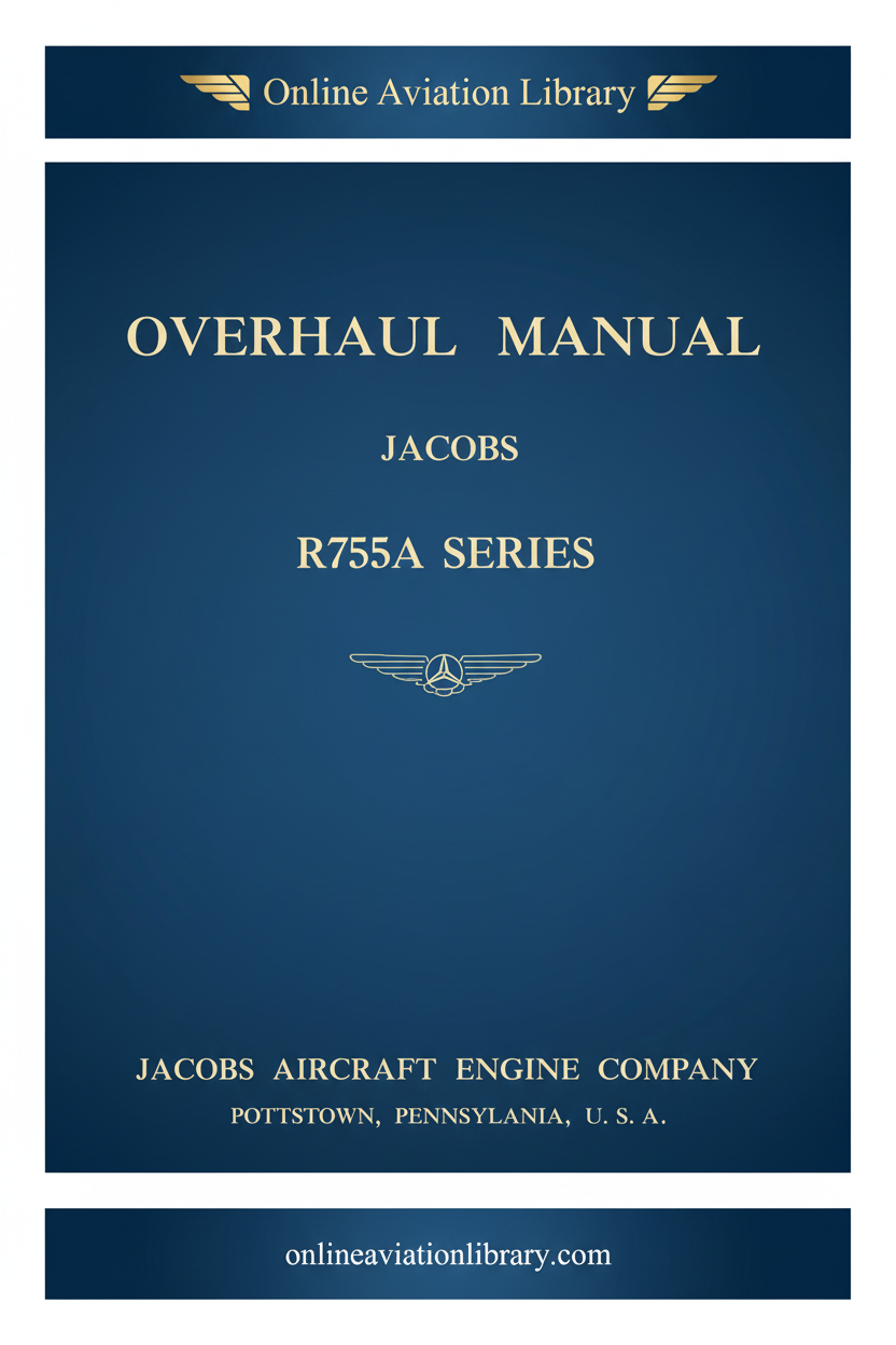 Jacobs R755A Series Overhaul Manual Cover