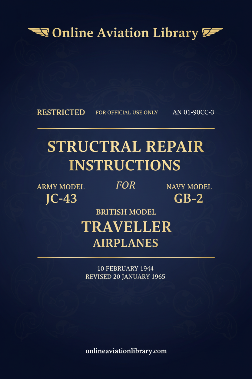 JC-43 GB-2 Traveller Structural Repair Instructions Cover Page