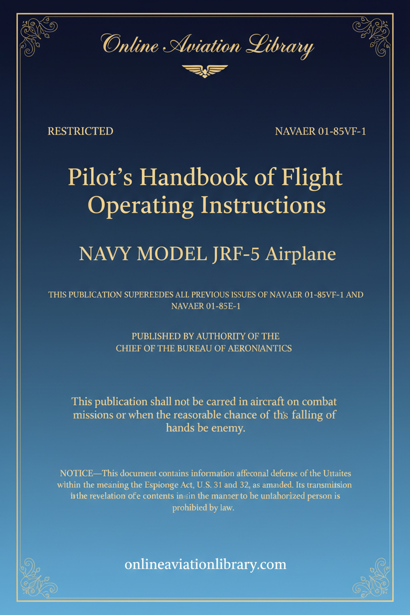 JRF-5 Pilot's Handbook Cover