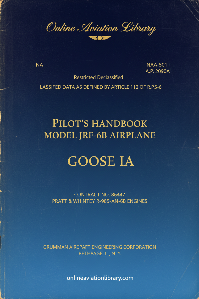 JRF-6B Goose IA Pilot's Handbook Cover