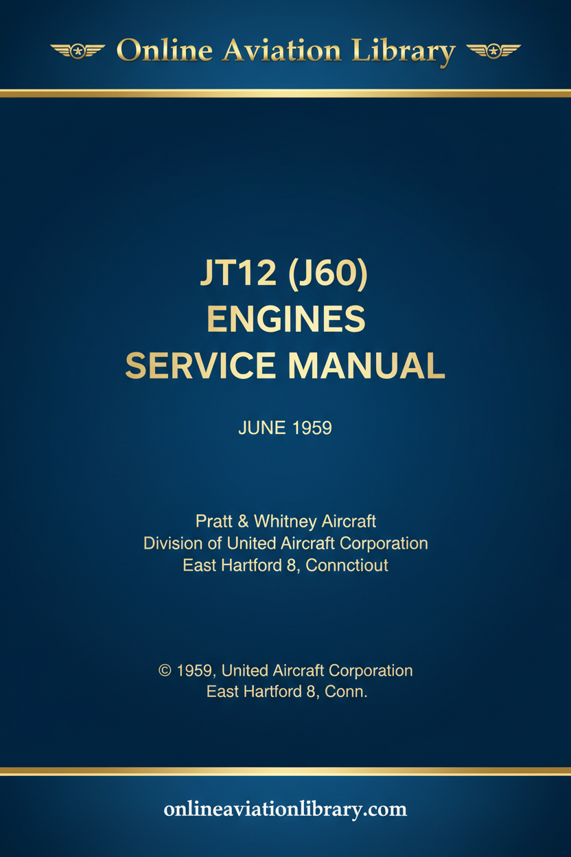 JT12 J60 Service Manual Cover Page