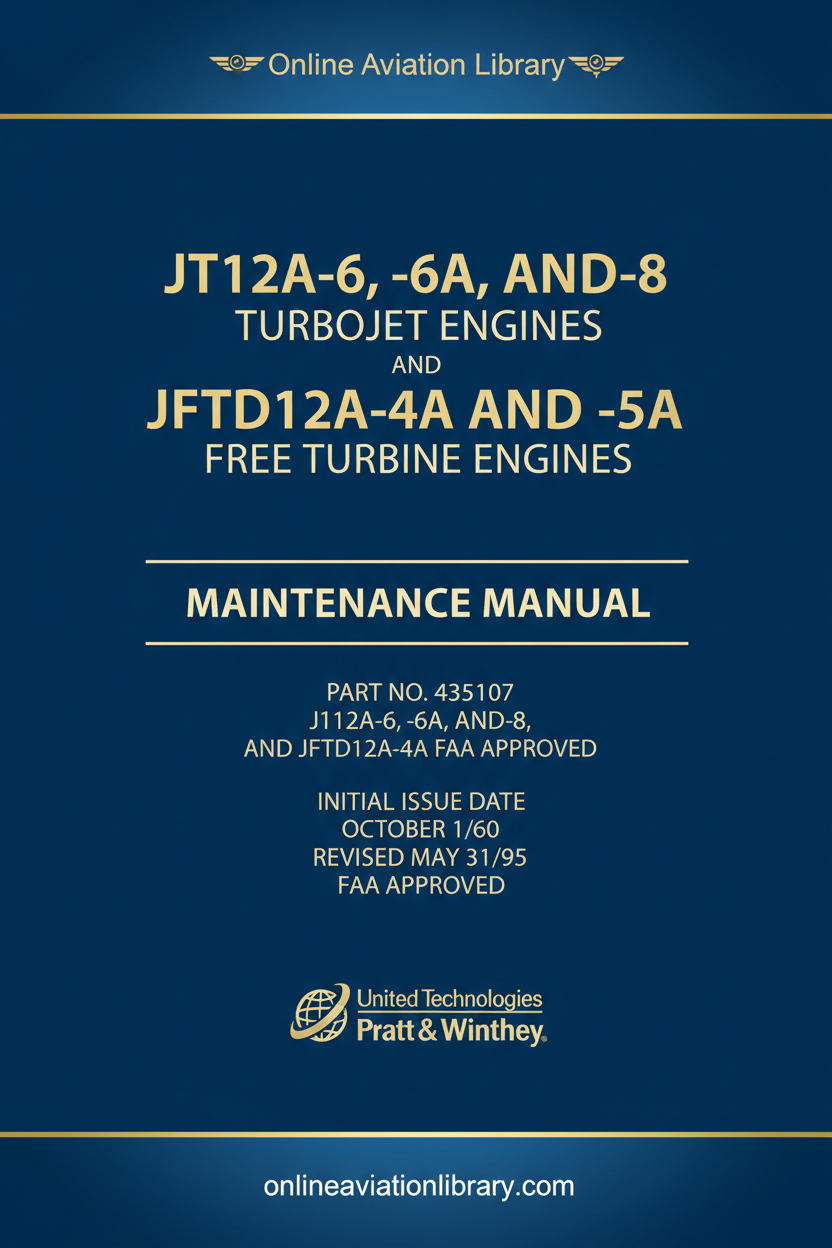 JT12A Maintenance Manual Cover Page