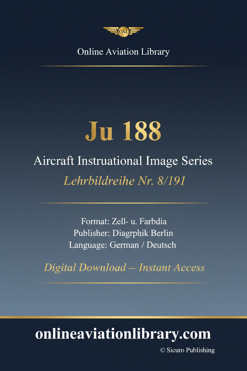 Ju 188 Lehrbildreihe Cover Page