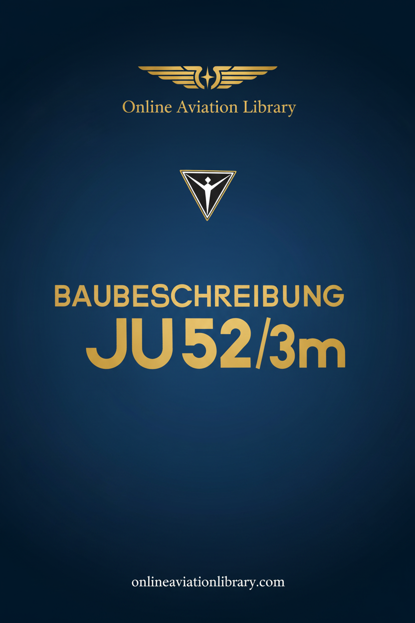 Ju 52/3m Baubeschreibung Standard Cover Page