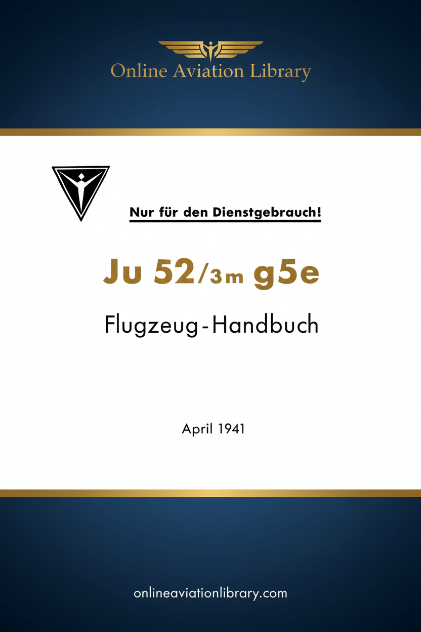 Ju 52/3m g5e Standard Cover Page