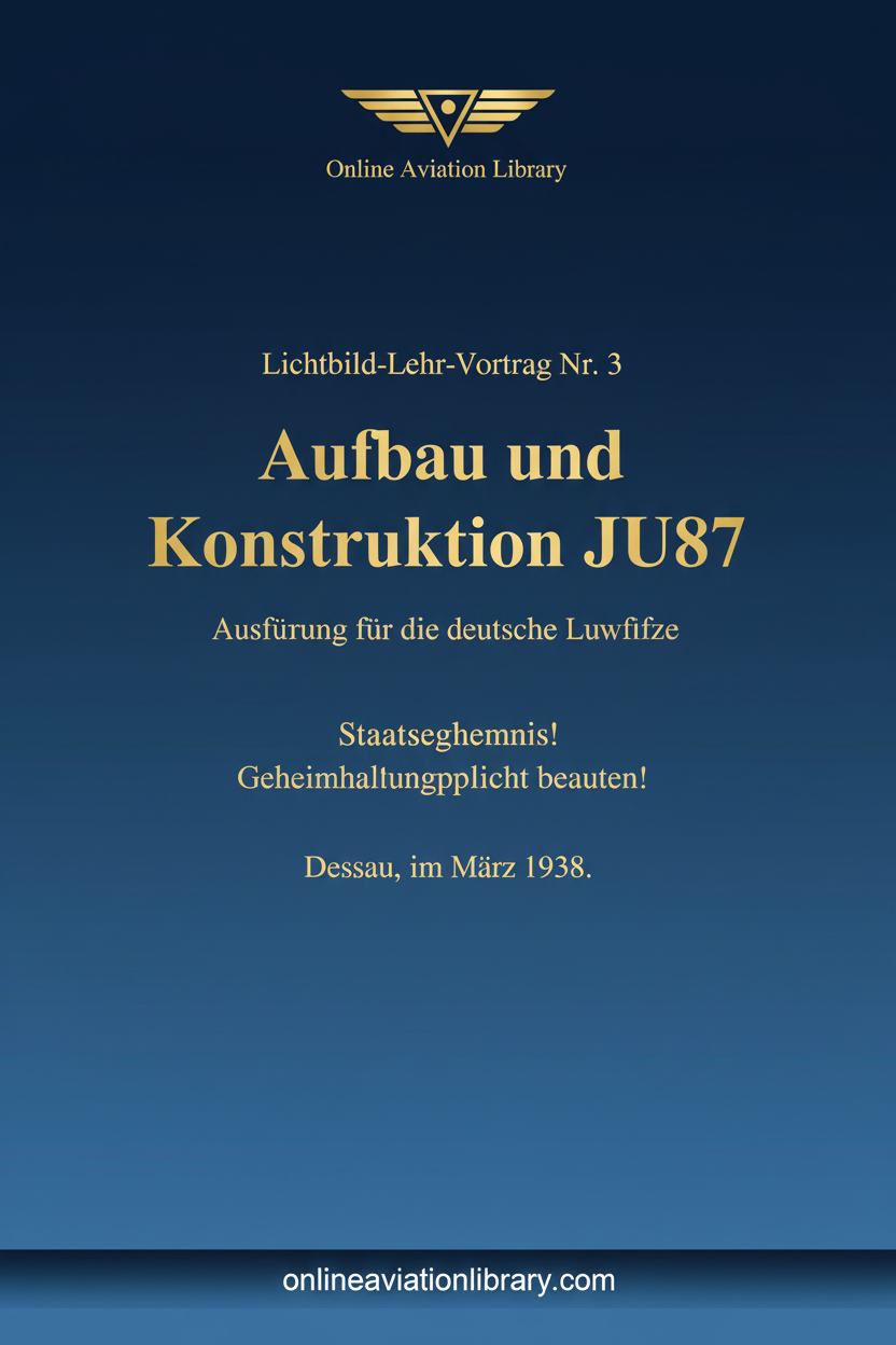 Ju 87 Aufbau und Konstruktion Standard Cover Page