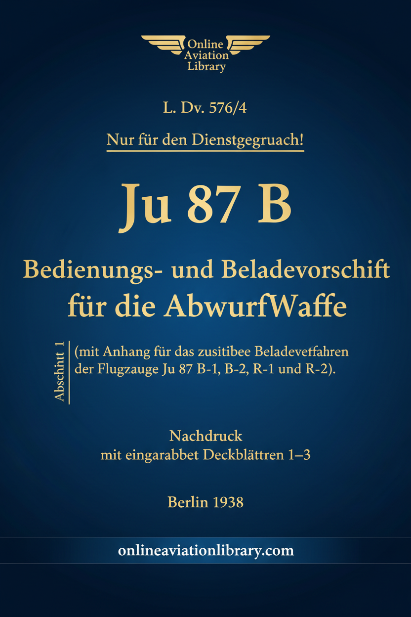 Ju 87 B Abwurfwaffe Standard Cover Page