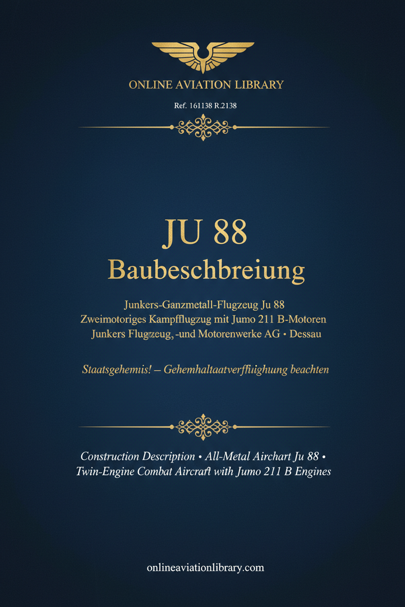 Ju 88 Baubeschreibung Cover