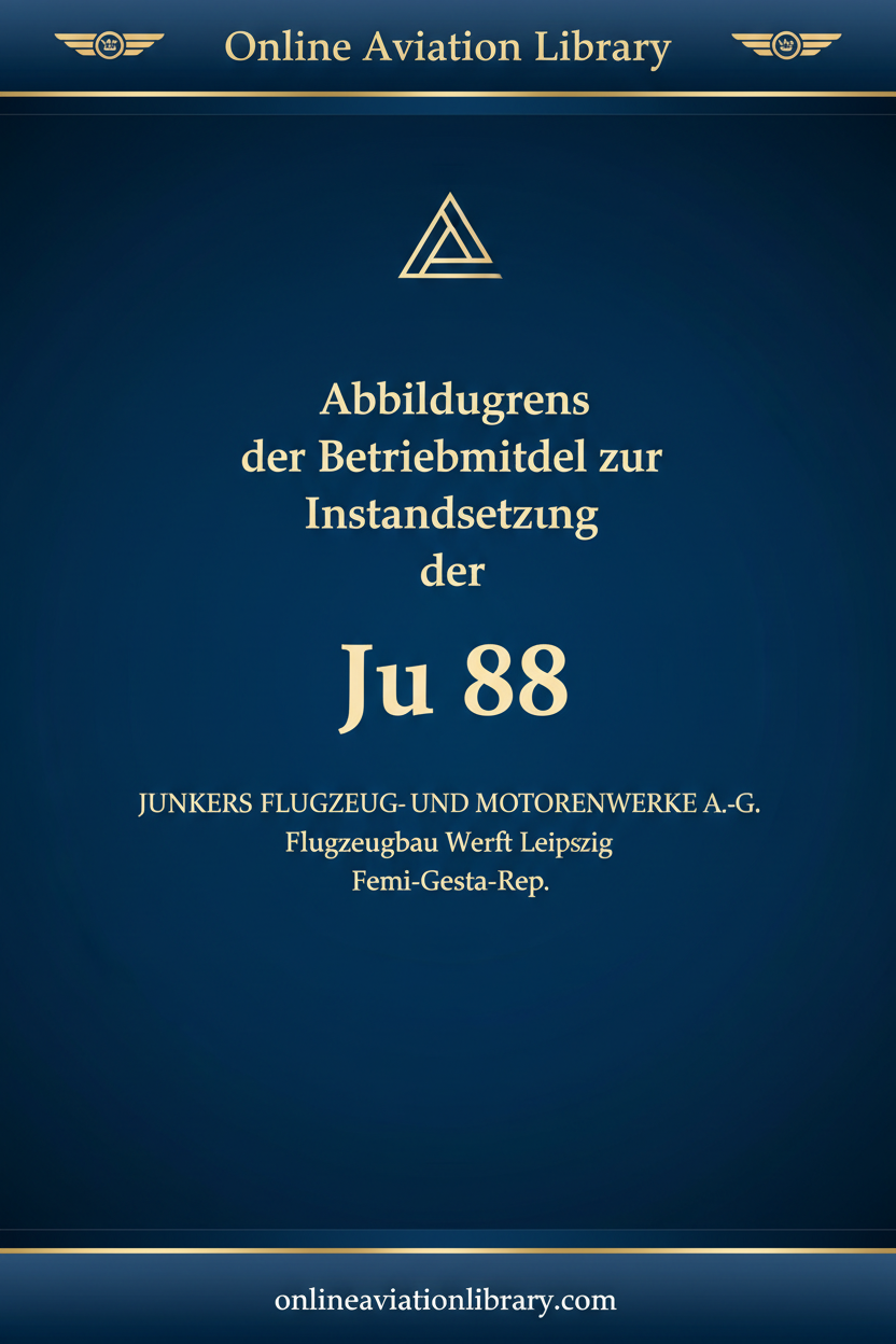 Ju 88 Betriebsmittel cover