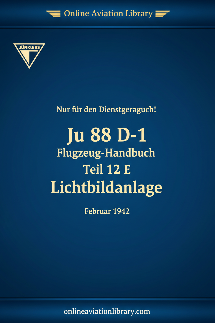 Ju 88 D-1 Teil 12E cover