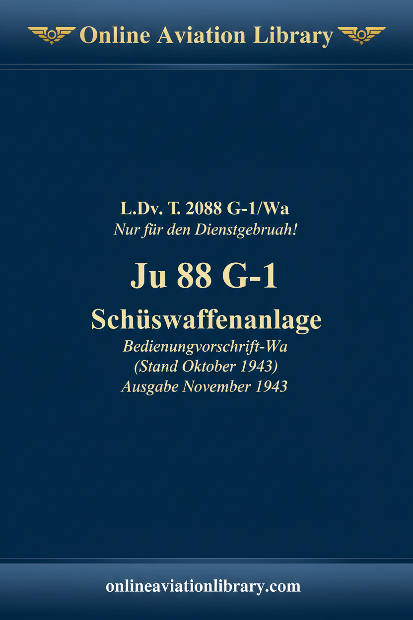 Ju 88 G-1 BDV-Wa cover