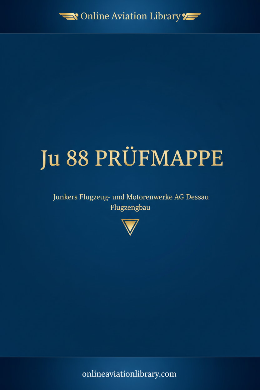 Ju 88 Prüfmappe Band cover