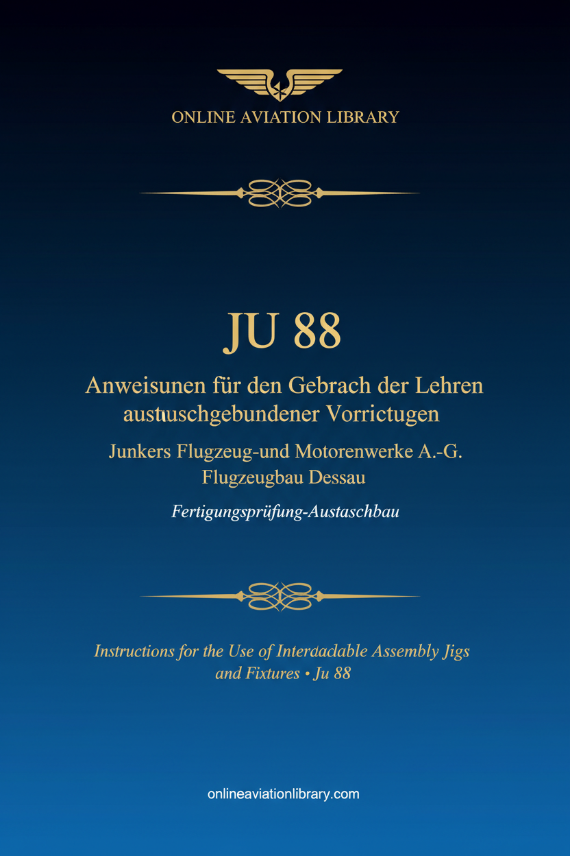Ju 88 Vorrichtungslehren Cover