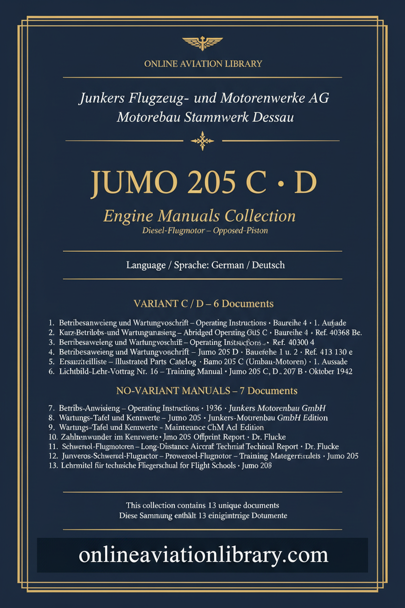 Jumo 205 Standard Cover Page