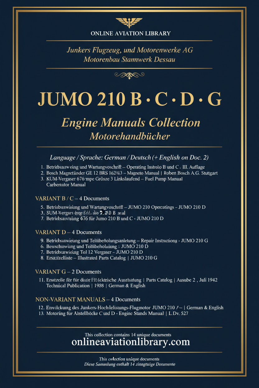 Jumo 210 Standard Cover Page