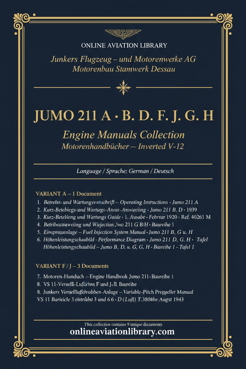 Jumo 211 Standard Cover Page