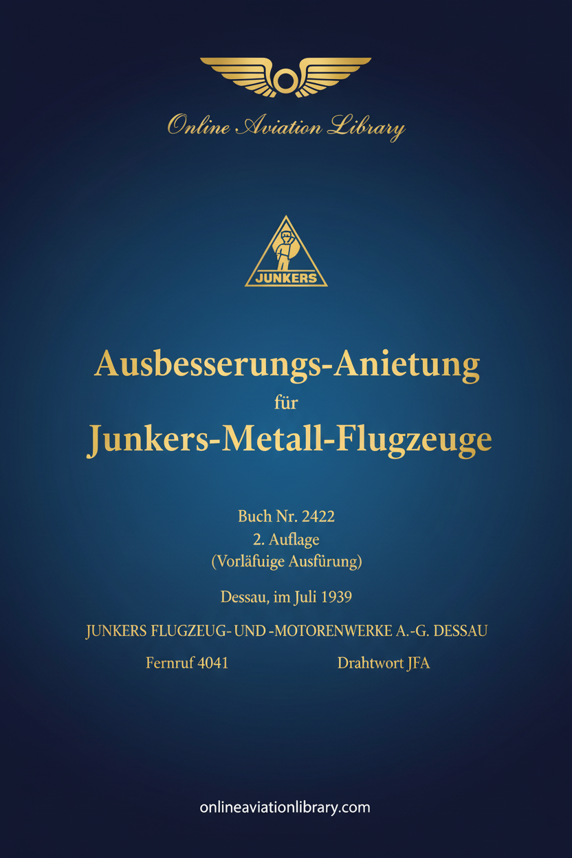 Junkers Ausbesserungs-Anleitung Standard Cover Page