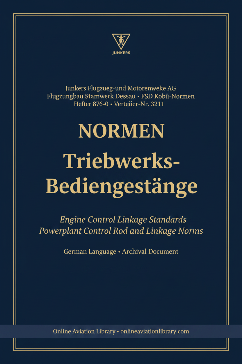 Junkers Engine Control Linkage Standards — OAL Cover