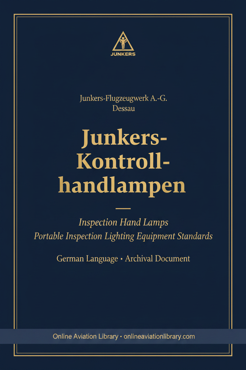 Junkers Inspection Hand Lamps — OAL Cover
