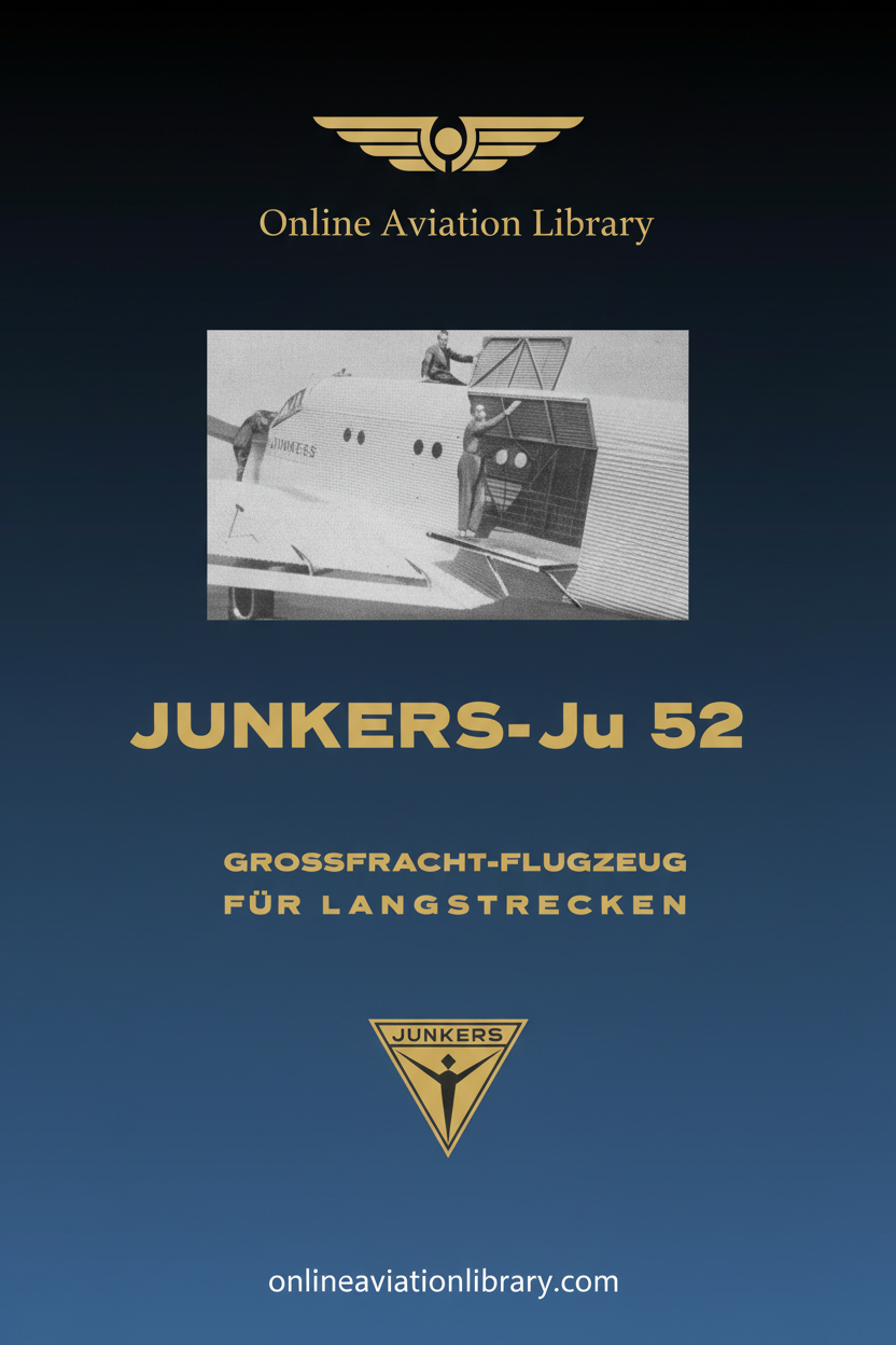Junkers Ju 52 Standard Cover Page