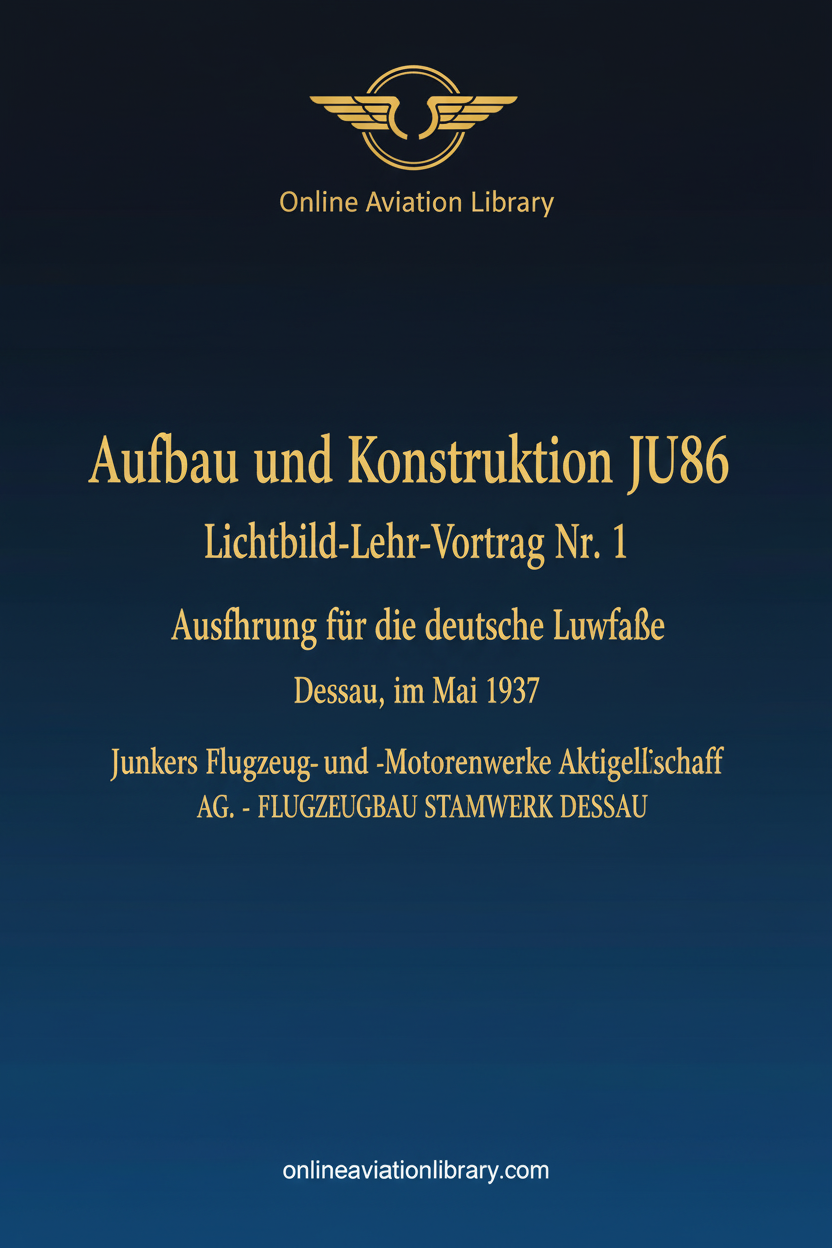 Junkers Ju 86 Standard Cover Page