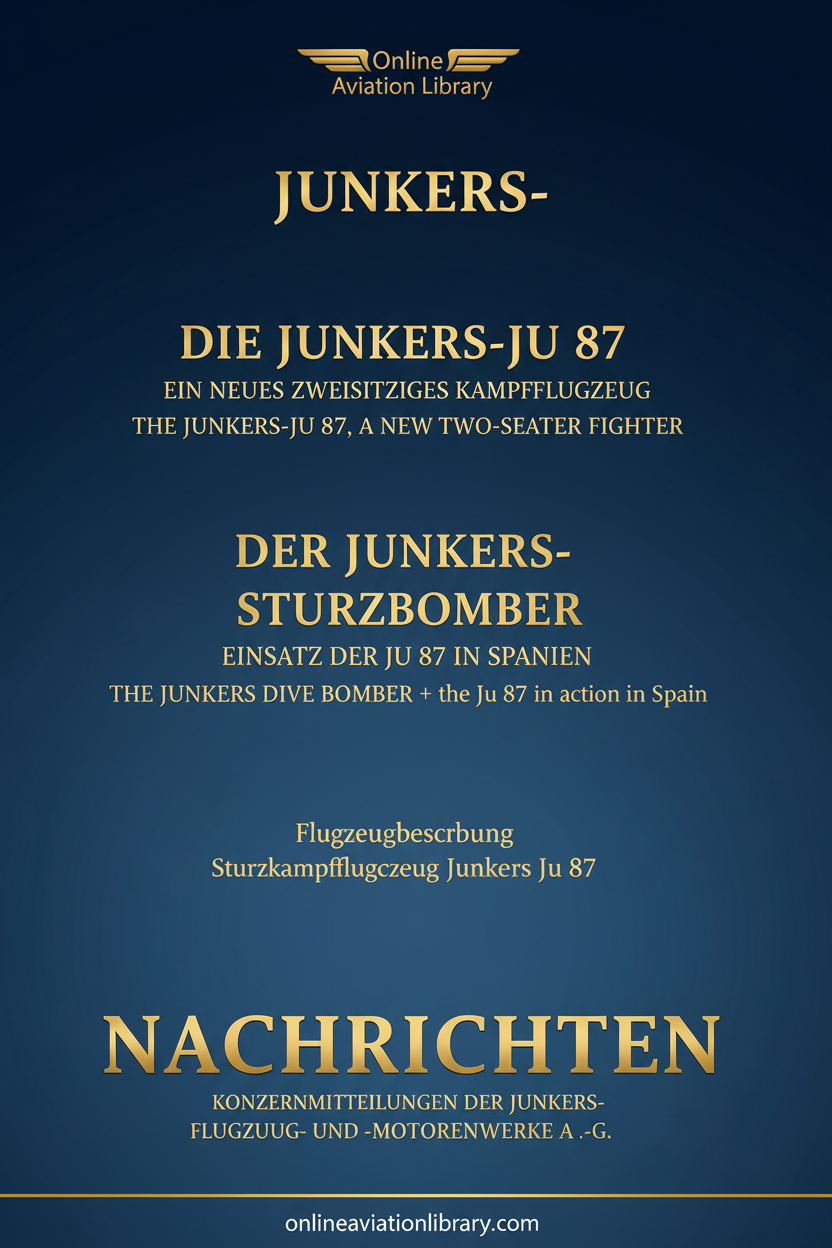 Junkers Ju 87 Nachrichten Standard Cover Page