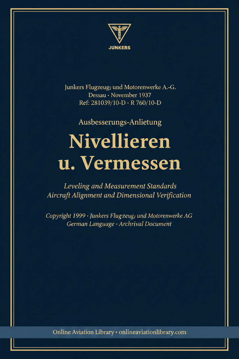 Junkers Levelling and Measurement Standards — OAL Cover