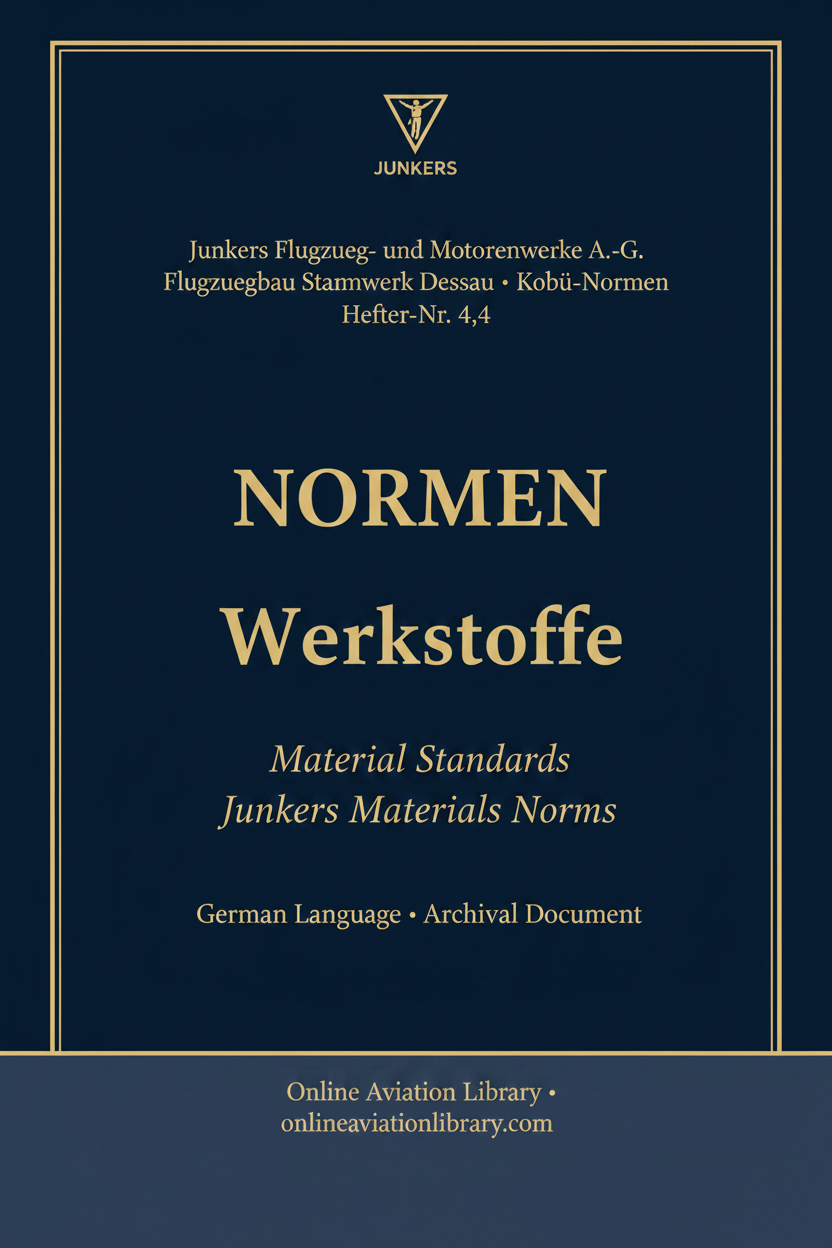Junkers Material Standards — OAL Cover