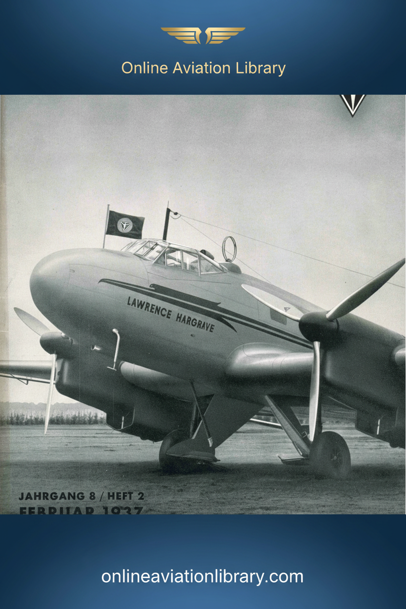 Junkers Nachrichten February 1937 Standard Cover Page 2