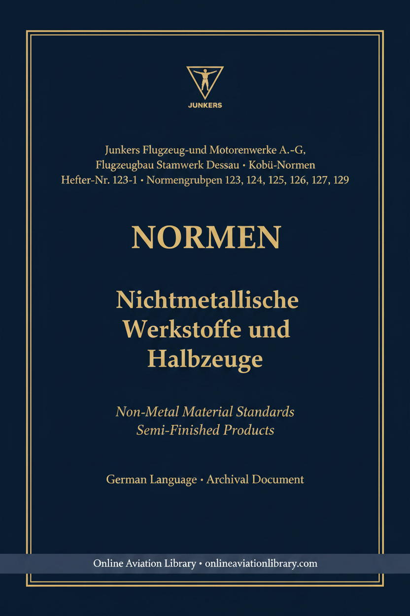 Junkers Non-Metal Material Standards — OAL Cover