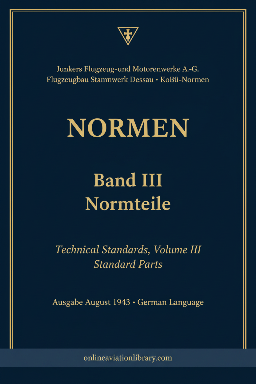 Junkers Normen Band III — OAL Cover