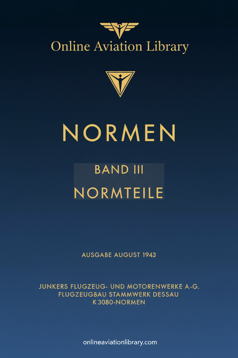 Junkers Normen Band III Standard Cover Page