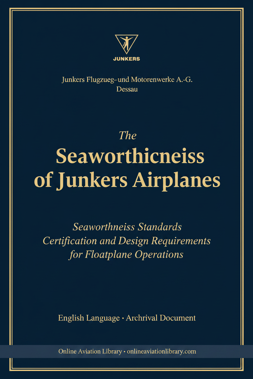 Junkers Seaworthiness Standards — OAL Cover