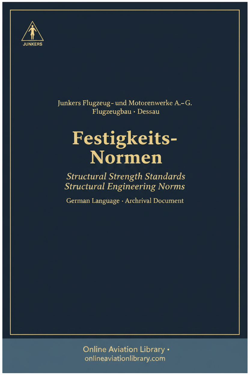 Junkers Structural Strength Standards — OAL Cover